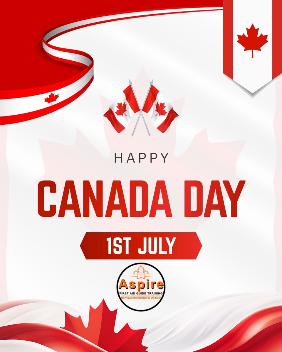 fagtca's tweet photo. 🇨🇦 Happy Canada Day! Celebrate safely with the people you love. Wherever your day takes you, remember that First Aid and CPR skills can make a life-saving difference. Wishing everyone a fun, safe, and happy Canada Day! ❤️🍁 #CanadaDay #FirstAid #CPR #SafetyFirst https://t.co/aCsWSay7kY