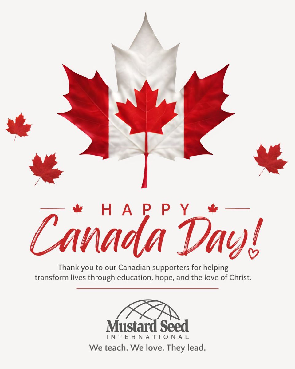 mustardseedmsi's tweet photo. To every supporter, church, school, and prayer partner, thank you. Your compassion is making a lasting impact in the lives of children and communities across Indonesia.

From all of us at MSI, we wish you a joyful and blessed Canada Day! 🍁❤️ https://t.co/Q4kCyCyb95