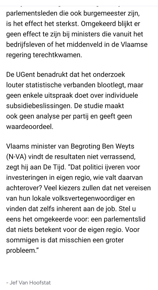 jossa3450413's tweet photo. @de_NVA  Dat Antwerpen dank zij peetvader BDW al jaren meer dan de helft van alle  Vlaamse gemeente-subsidies  mag opsouperen, is al lang geen geheim meer en verwerpelijk. Doch dat slippedrager Weyts dit als bevoegd minister normaal vindt, is totaal over de schreef en schandalig. https://t.co/5H5miSvQ1H