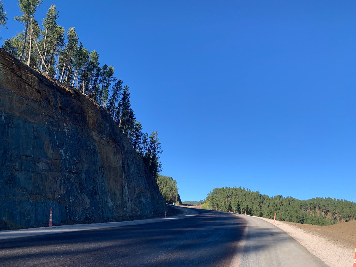 SouthDakotaDOT's tweet photo. Holiday weekend reminder for construction project on U.S. Highway 385 project:  
• Construction activities will not take place on Saturday, July 4, 2026. 
• Sturgis Rally: Construction activities will also be paused starting on Wednesday, Aug. 5, 2026. https://t.co/WvGYd2A2OL https://t.co/kUHNfToLZ9