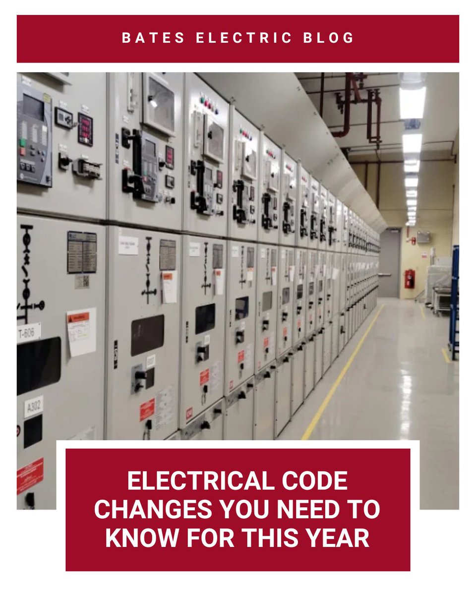 bateselec's tweet photo. Stay ahead of 2026 electrical code changes! From arc fault protection to new EV charging requirements, stay informed. Read more: https://t.co/AJEa8DBN8v  

#BatesElectric #ElectricalCode #NEC2026 #CommercialElectrical #FloridaElectrician #ElectricalCompliance #TampaBusiness https://t.co/eMjismGcYS