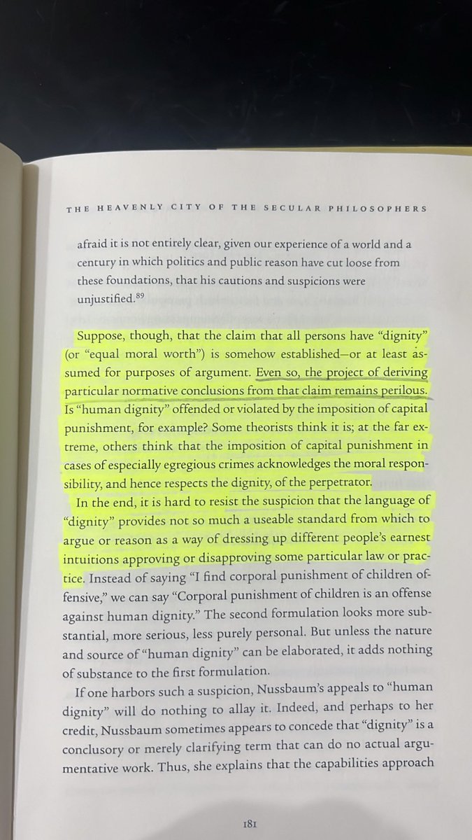themuslimreader's tweet photo. What is “human dignity”?
Does it even make sense under secularism, atheism, or other godless -isms? https://t.co/TL1VAETZaY