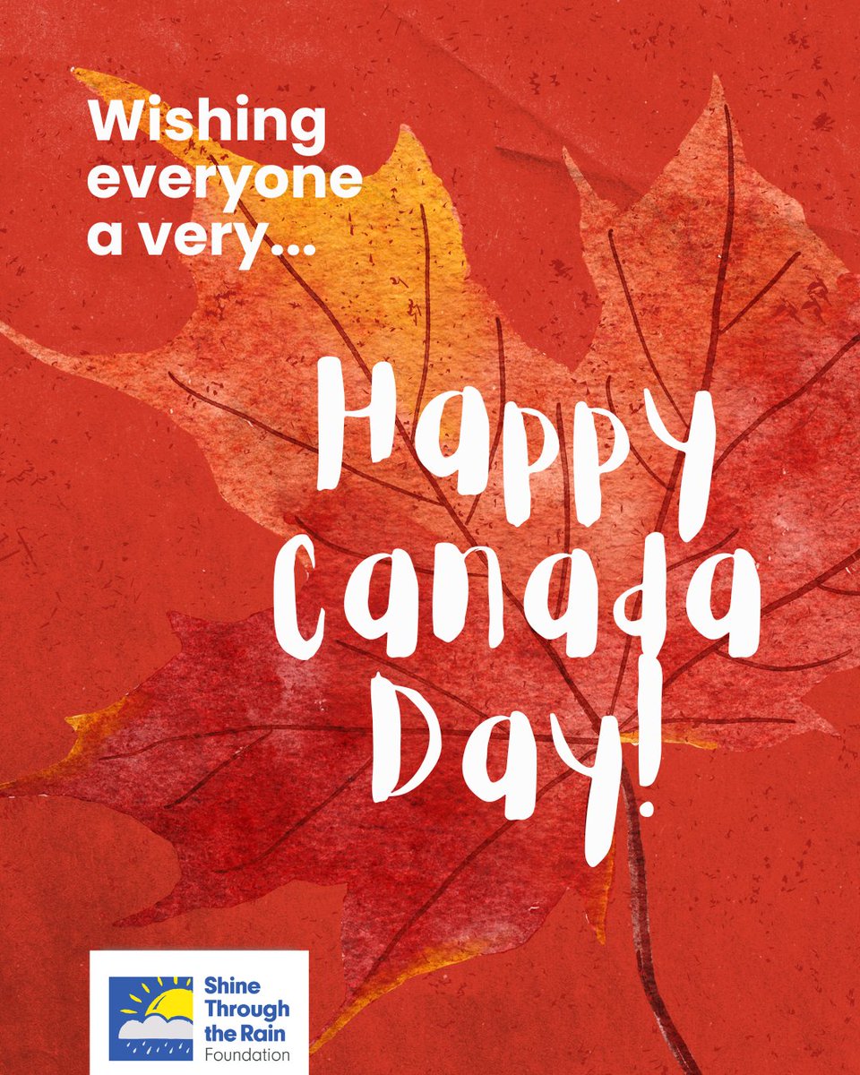 ShineThroughTRF's tweet photo. Wishing everyone a very Happy Canada Day!

#CanadaDay #CanadaDay2026 #OhCanada #ProudlyCanadian https://t.co/XYBS1xmDJ9