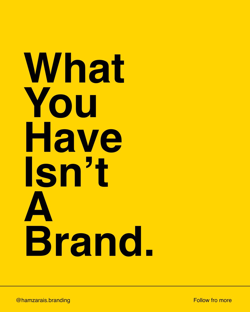 hrais9188's tweet photo. What you're have right now is not a brand.

Logo + random colors ≠ brand.
A brand is a complete system.

A real brand needs:
✅ A clear strategy
✅ A defined target audience
✅ A message that never changes
✅ Consistent colors and typography
✅ Content that serves one goal

Without this 
You look like you exist.
But you're invisible to your ideal client.

The difference between a brand that attracts clients
and a brand that converts no one?
Strategy.

Want to build a real brand that stands out and attracts clients 
Comment "Brand" 👇