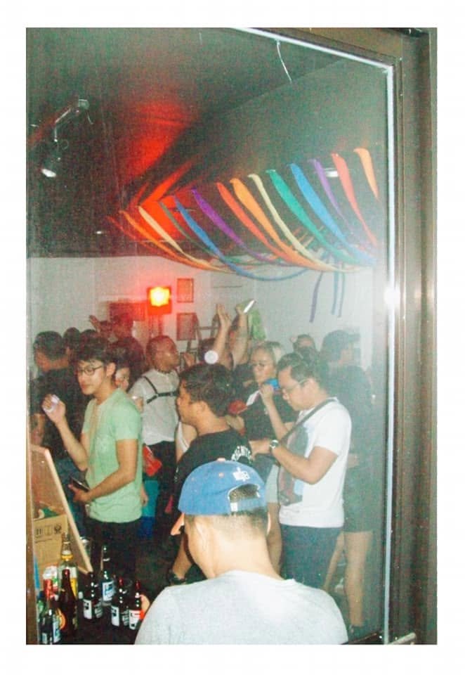 hubineer's tweet photo. the first ever burning house party 8 years ago. first every pride party in bacolod as well https://t.co/DMKRSu0PFL