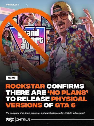 vZynnR's tweet photo. No physical edition of GTA 6? That’s a huge disappointment if it ends up being true. There’s just something different about owning the case and adding it to the collection. 📀
Digital is convenient, but physical isn’t dead.

#GTA6 #RockstarGames https://t.co/pdm8JTdDK3