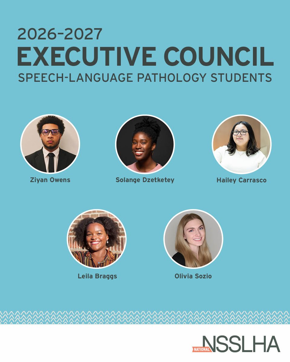NSSLHA's tweet photo. Meet National NSSLHA’s new Executive Council!⁠
⁠
These student leaders help shape the future of National NSSLHA by guiding key initiatives, informing strategic priorities, and representing the voices of CSD students. 

Have questions or ideas? Reach out: https://t.co/4u2ky1Y6a4 https://t.co/XDcS1E5zAx
