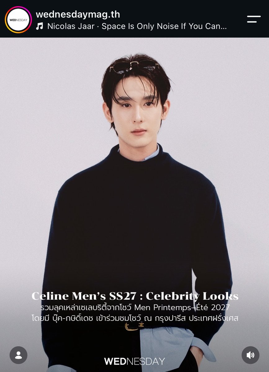Nukcyn's tweet photo. บุ๊ค ตัวแทนจากประเทศไทย

BOOK x CELINE PMFW27
#BookKasidet #CelineSS27
#CELINE #MichaelRider #kasibook https://t.co/umEnedZKAa
