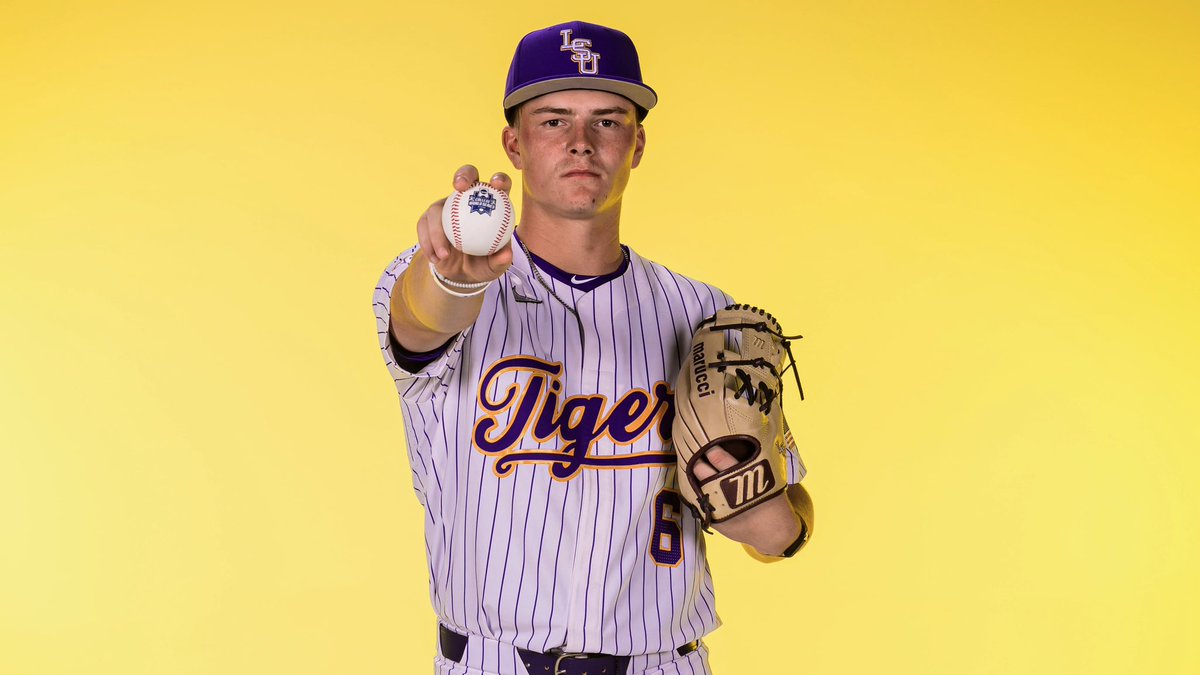 andrechampagnee's tweet photo. The MLB Draft is just over a week away. 

One #LSU signee to monitor will be Krum (Tx.) INF Luke Tucker, who’s projected to be selected in the 11th round.

“There’s nobody else I would want to play for them Jay Johnson,” he told @Geaux247 

More: https://t.co/6tAe3b6yno (FREE) https://t.co/sCcM3x4PeQ