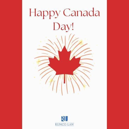 RuncoLawPC's tweet photo. Happy Canada Day! Wishing you a safe, wonderful day! ~Carm

#RuncoLaw #Law #Lawyer #HamiltonON #FamilyLaw #CanadaDay https://t.co/zCeqBuxQjU