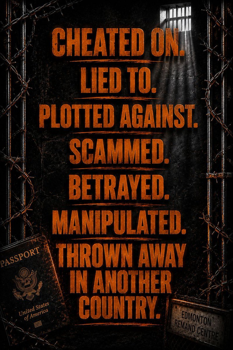 Standish913's tweet photo. 🇺🇸 The Only #American.
👁 Legally #Blind.
🇨🇦 During A #Tariff War.
🧡 From #Romance To #Remand.
💔 Betrayed Abroad.
⛓️ A True Story Of #Survival & #Manipulation.
🎥 "ARE WE IN #JAIL?" (OFFICIAL TRAILER)
▶️ https://t.co/Z2oasz1Cio
#TrueCrime #Documentary #LockedUpAbroad #Canada https://t.co/xEL4GelNSQ