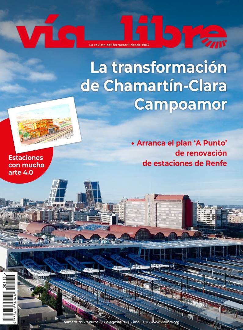 RevistaViaLibre's tweet photo. ✨¡Ya tenéis disponible el número de julio de la revista Vía Libre!🚂

📸En portada: La transformación de Chamartín-Clara Campoamor

📚Búscala en tu quiosco de siempre o disfrutarla en digital💻👉 https://t.co/HR34FHDJp5 https://t.co/IX9rpiDhPt