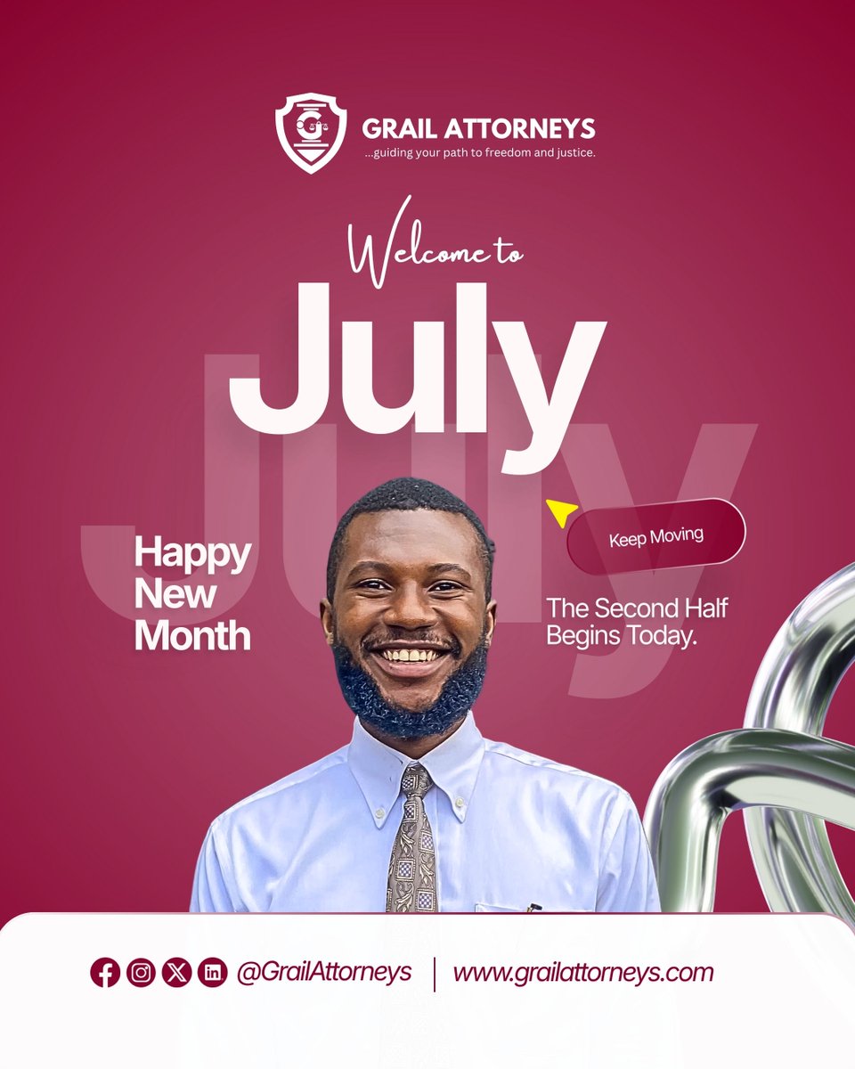 GrailAttorneys's tweet photo. The second half of 2026 starts NOW.

6 months left.

→ That contract still unsigned?
→ That dispute still unresolved?
→ That business still unprotected?

Half-time is over.

What will YOU do with the 6 months you have left?

Let's finish strong. 💼

#July2026 #GrailAttorneys https://t.co/zTe1VSCND4