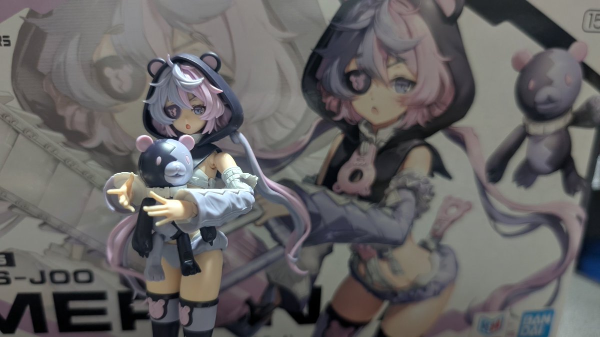 railgunzero0608's tweet photo. メルンジャちゃん完成〜
めっちゃかわええええええ🥰💕
この子はマジで買ってよかったわ〜💕
ちなみに3枚目の写真はとあるキャラの技！
（わかる人にはわかる画像〜）
#メルンジャ
#30MS https://t.co/PIAtTNqLpe
