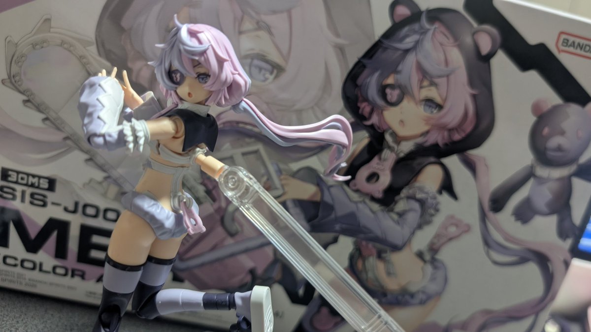 railgunzero0608's tweet photo. メルンジャちゃん完成〜
めっちゃかわええええええ🥰💕
この子はマジで買ってよかったわ〜💕
ちなみに3枚目の写真はとあるキャラの技！
（わかる人にはわかる画像〜）
#メルンジャ
#30MS https://t.co/PIAtTNqLpe