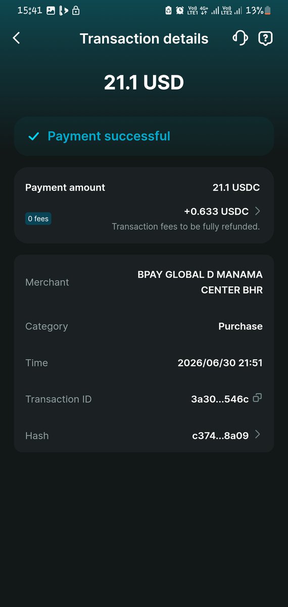 X_user_313's tweet photo. @Karim6692 @BitgetWalletPK @BitgetWallet May be 1 is for me 😋😁

Recent most transactions through Bitget wallet crypto card. 

@BitgetWallet @BitgetWalletPK 
#bitgetwallet https://t.co/guYCS4q97p
