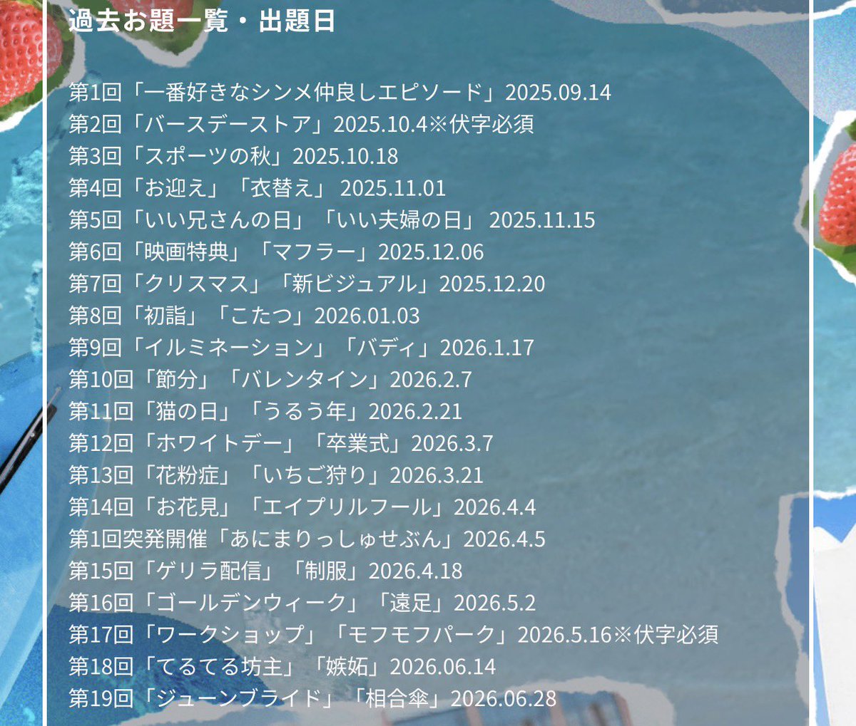 FpYiup's tweet photo. ドロライさんの過去のお題どっかにまとまってねぇかな〜と思ったらリトリンクにまとめられてて丁寧仕様でびっくりした。
ありがたい。 https://t.co/uY7i8D9byr