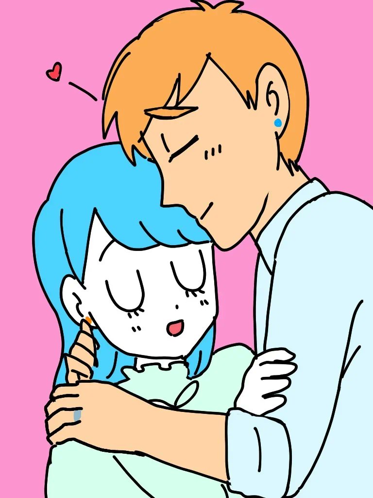 sckchan2x's tweet photo. 切っても切れないおしどり夫婦。月と太陽をイメージしたカラーリング。けーくんはイケメン過ぎずシンプルな顔立ち。良美は見ての通りの個性の塊みたいなお顔。母親からの遺伝。この娘に関しては肌の色はあえて塗らない。#1次創作 https://t.co/TkeMmC8VfT