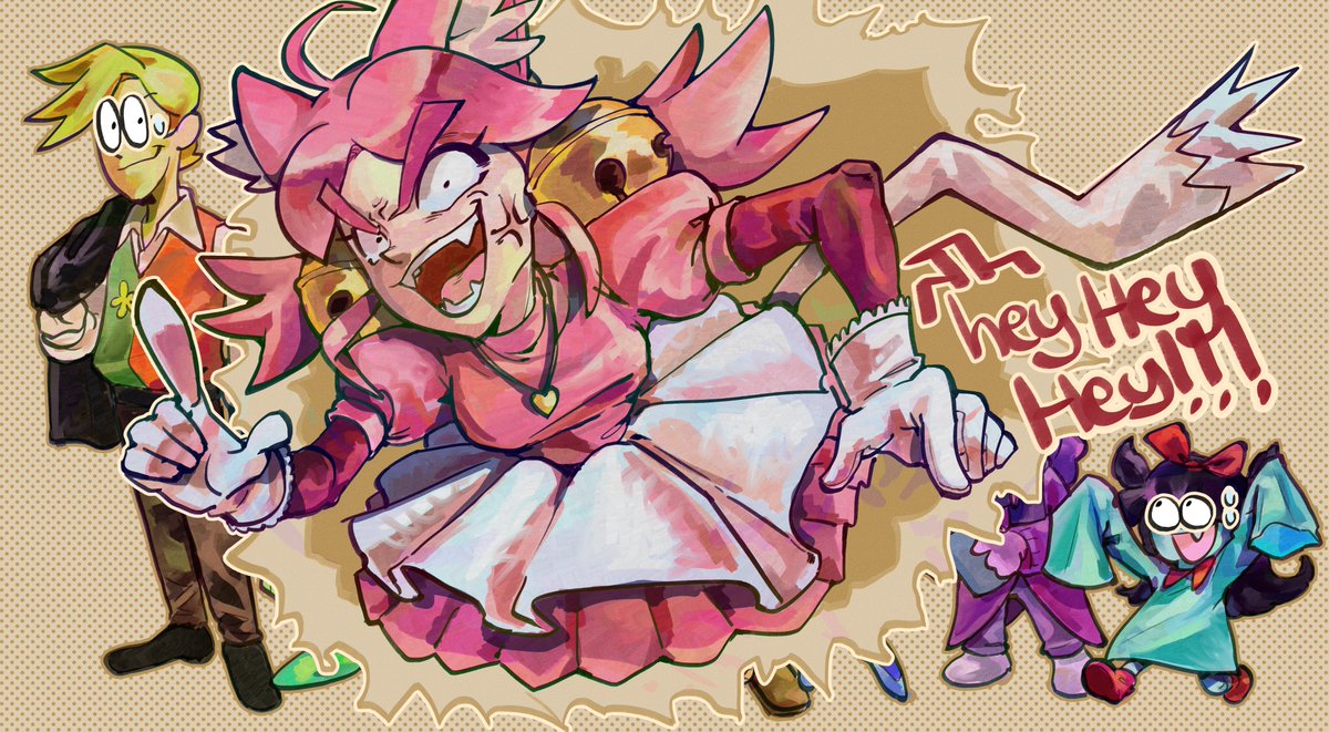 AniQCoco1's tweet photo. IT SEEMS!! YOU FORGOT THE PRETTIEST SOLDIER OF ASGORE'S 7 COLOURED FLOWERS... PINK!!! deltarune chapter 5 fanart again mwah https://t.co/VxeYP2bat5