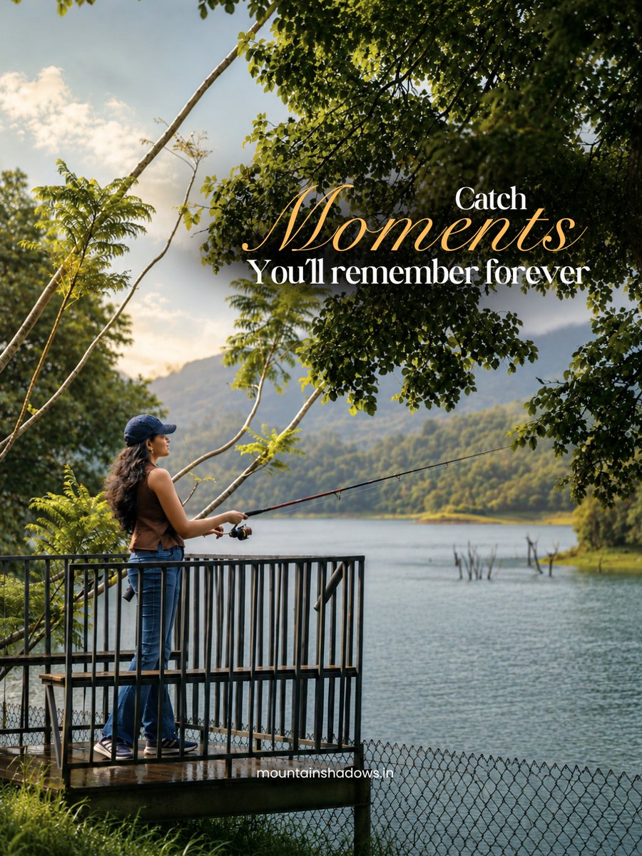 ShadowsWayanad's tweet photo. Some catches aren't measured by what you take home—they're measured by what stays with you. 🌿
At Mountain Shadows Resort, Wayanad, every cast comes with breathtaking views, peaceful waters, and moments you'll remember forever.
#MountainShadowsResort #Wayanad #FishingExperience https://t.co/KYZ25pNN9e