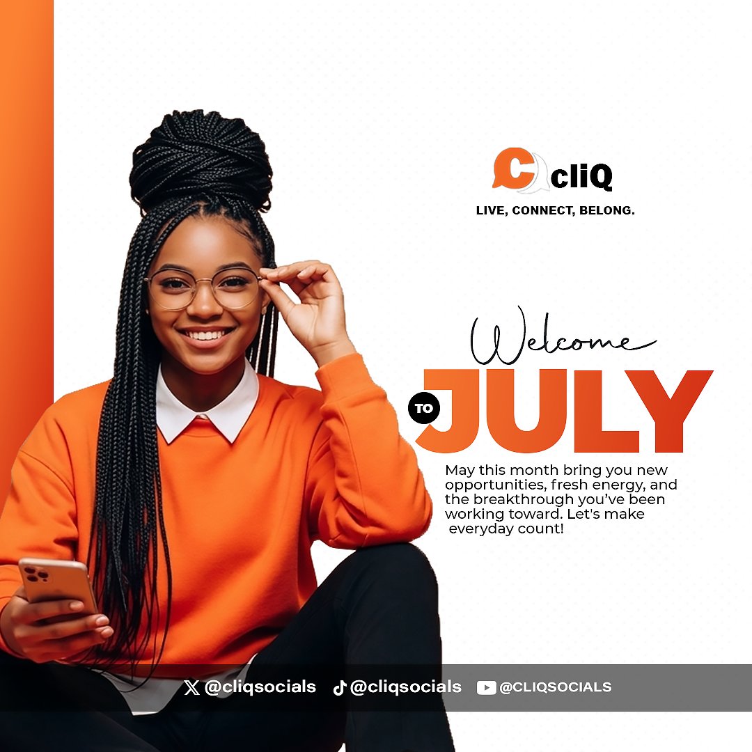 cliqsocials's tweet photo. Happy new month great minds 
let's make every day count.

Do well to join #cliq app, 
your number campus social app, designed for students😃 https://t.co/nYfqgvpmaY
