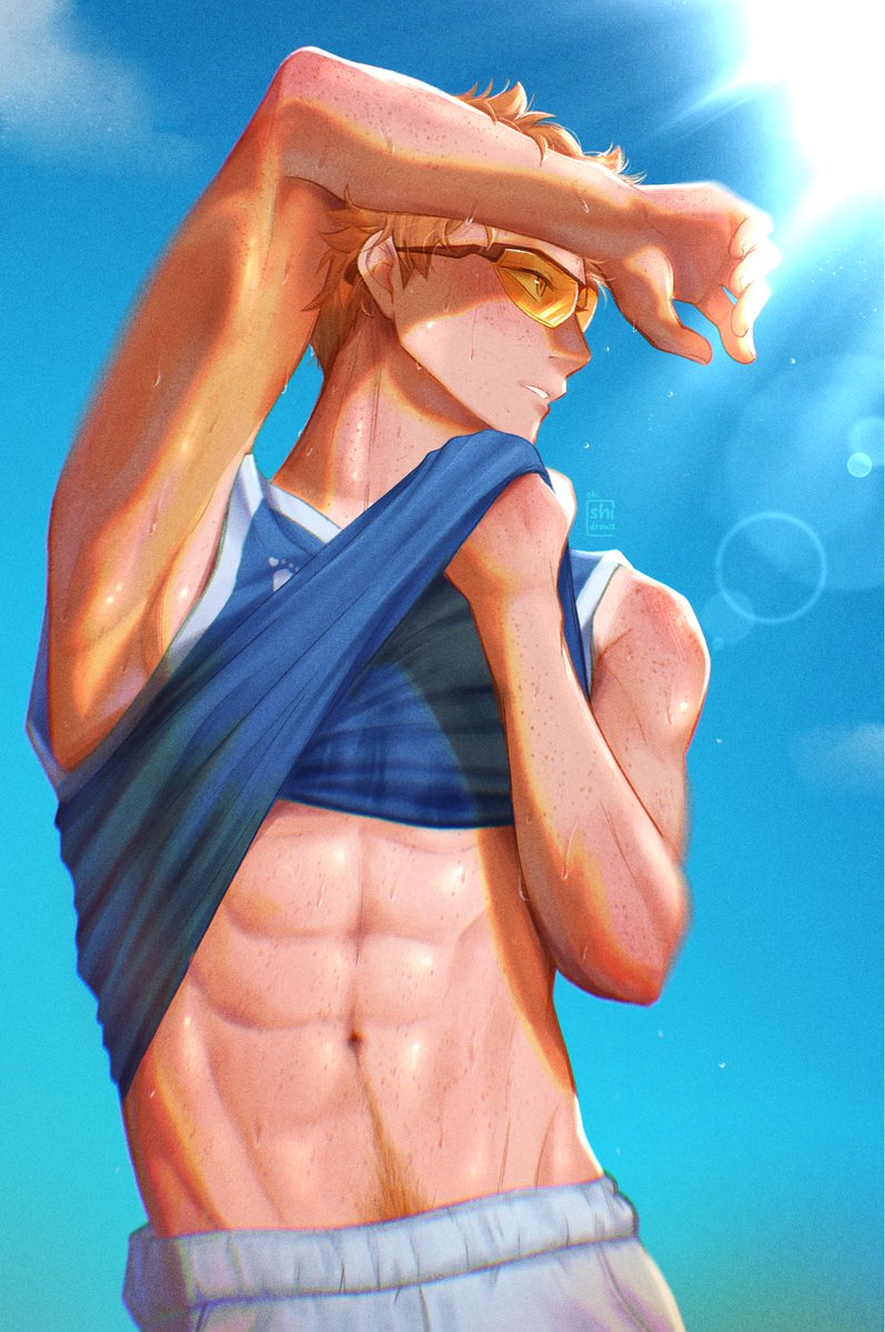 OhShiDraws's tweet photo. Feeling hot in Brazil 🍊💦 #haikyuu https://t.co/n5P3hNV1Qd