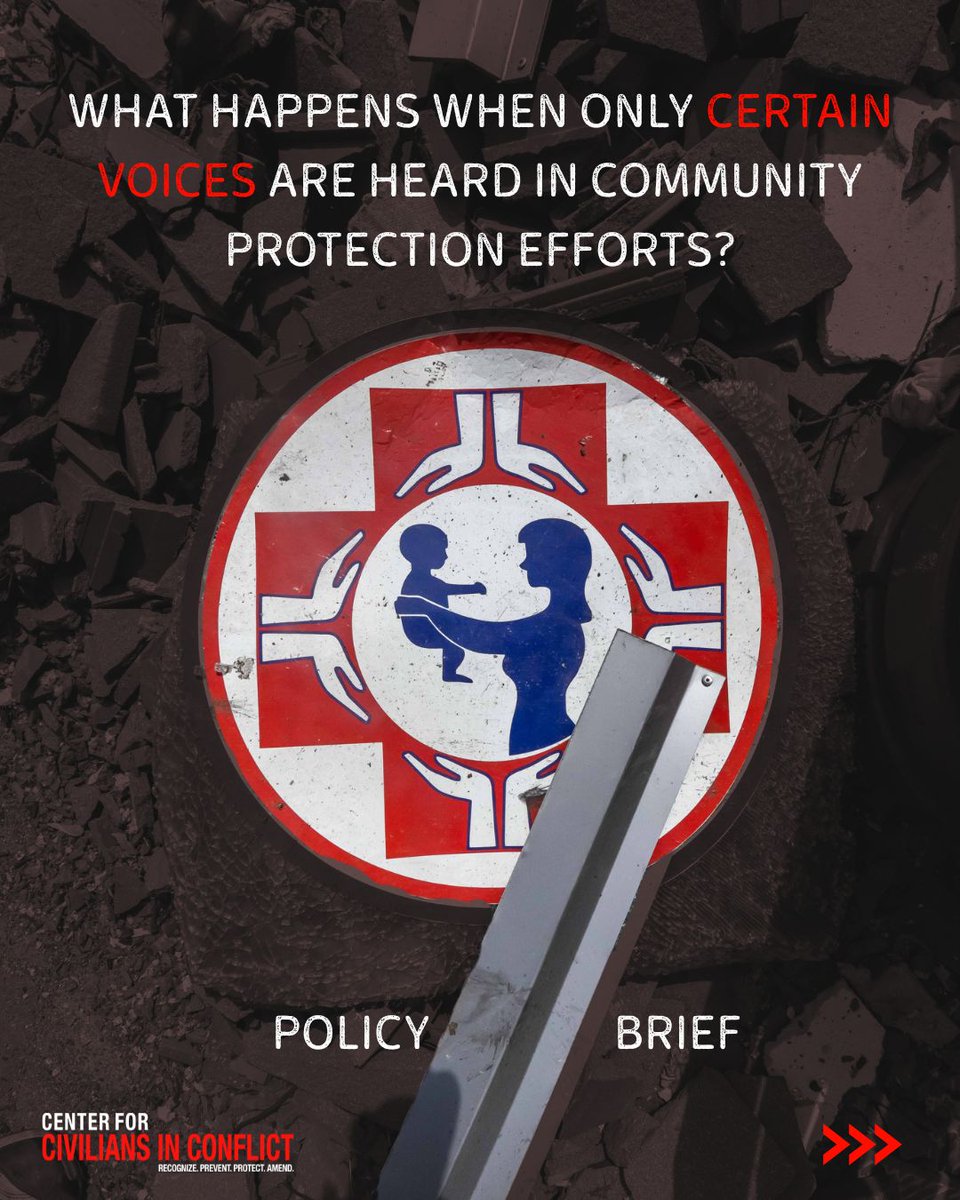 CivCenter's tweet photo. Conflict is not gender-blind. When protection mechanisms fail to include diverse perspectives, critical, life-saving risks remain completely unseen.

#CIVIC #GBV https://t.co/hqAwOuqHEY