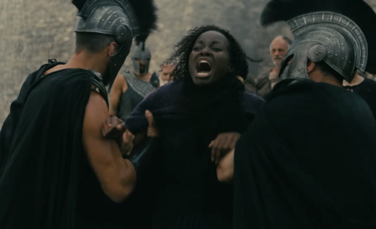 FilmUpdates's tweet photo. New look at Matt Damon, Zendaya, Lupita Nyong’o, Tom Holland and Elliot Page in Christopher Nolan’s ‘THE ODYSSEY.’

In theaters July 17. https://t.co/rO4XQp4coV