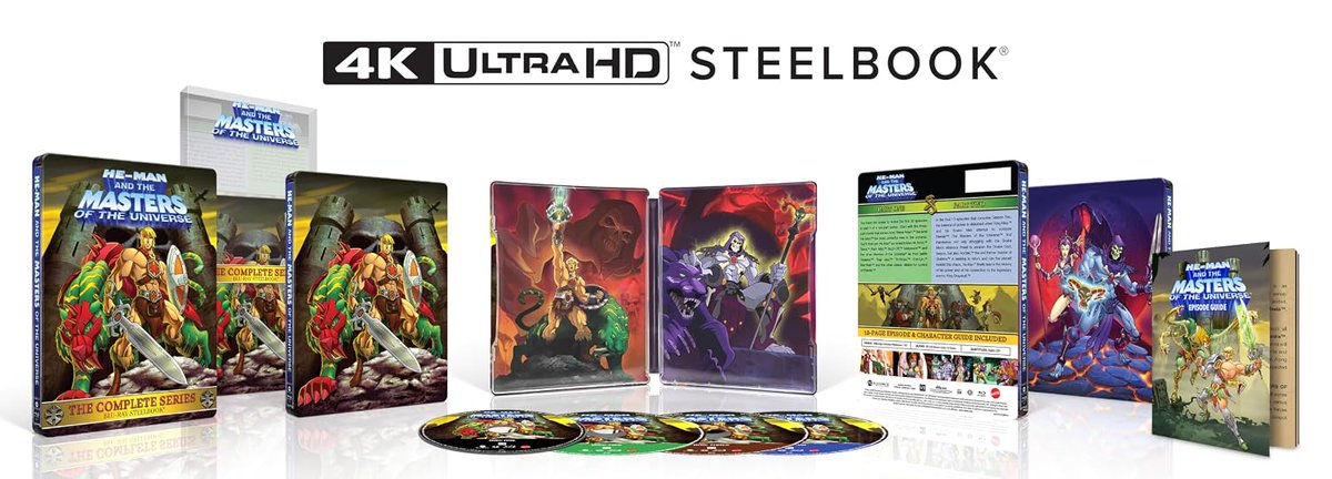 thehdroom's tweet photo. A cool new exploded shot of the upcoming He-Man and the Masters of the Universe: The Complete Series (2002-2004) Blu-ray Steelbook is at Amazon. Pre-order: 
https://t.co/3llrIpcnt0 #ad https://t.co/0zdVIVY318