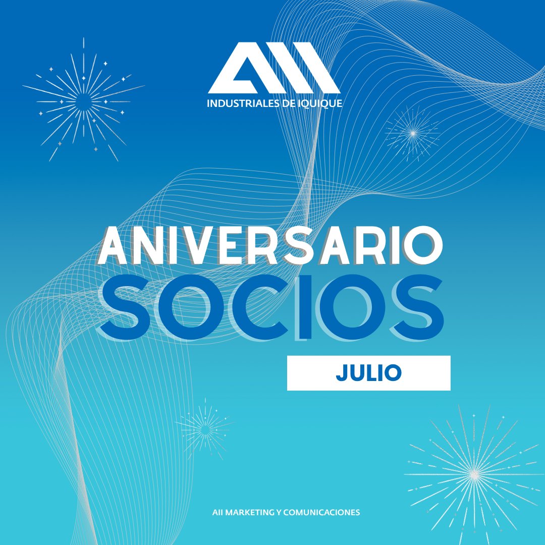 aiigremio's tweet photo. #AniversarioSocios
En julio celebramos a quienes son parte fundamental de nuestro gremio.
Saludamos y reconocemos a nuestros socios en su aniversario, agradeciendo la confianza, el compromiso y el aporte permanente al desarrollo productivo de la región.
Su trayectoria fortalece nuestro ecosistema empresarial y nos impulsa a seguir creciendo juntos. 
¡Felicidades en este nuevo año de trabajo y desafíos! 💼👏