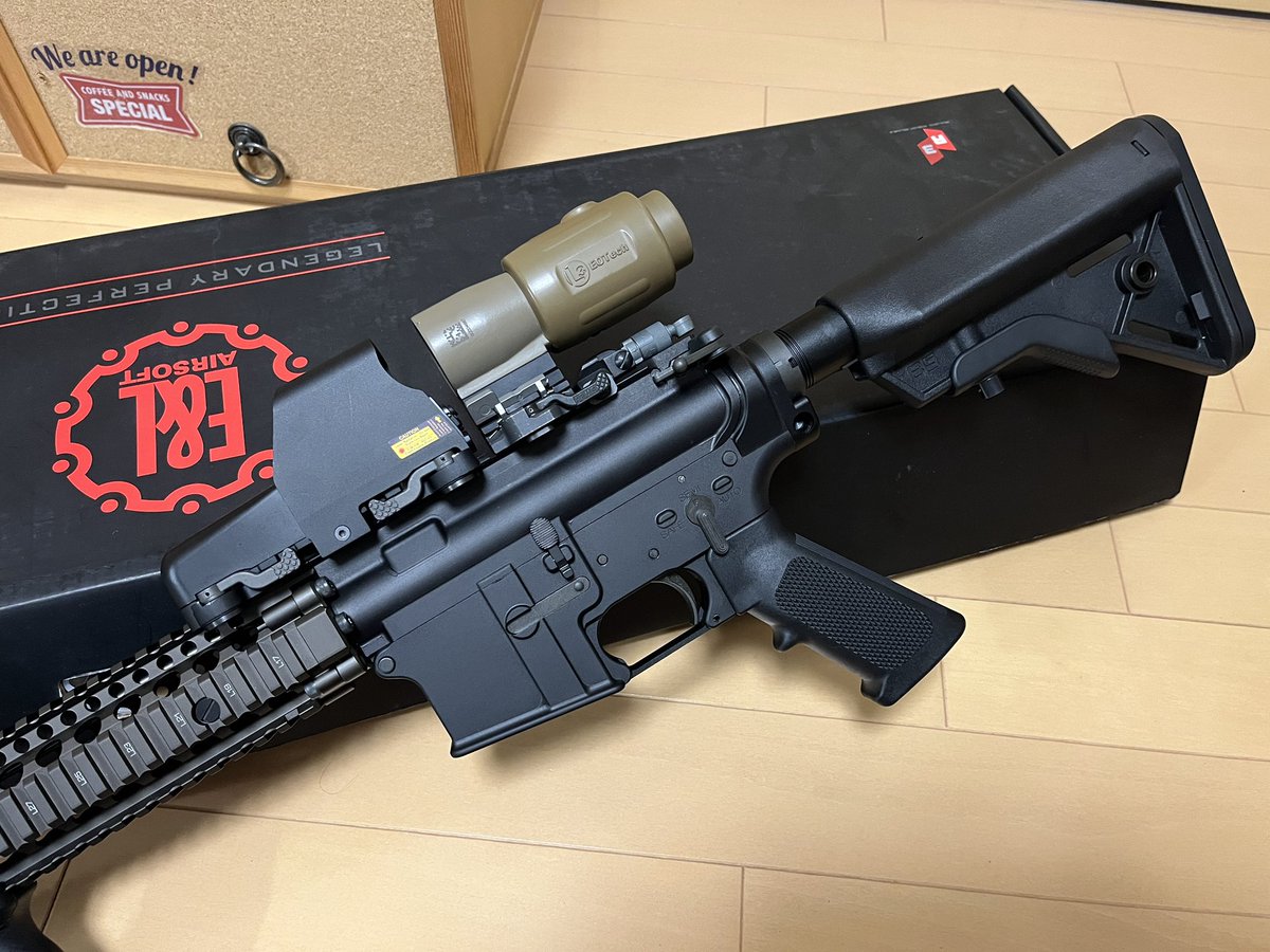 iberuo's tweet photo. 長い間やる気が出なかったがシール作ったりG23買ったりして取り付けたりしてるうちにmk18mod1 L型そろそろ始めてもええかなぁと少し考え始めた。ベースはE&amp;L
＊内部は色々いじってるのであとは外装です。 https://t.co/1JEVNEPbZX