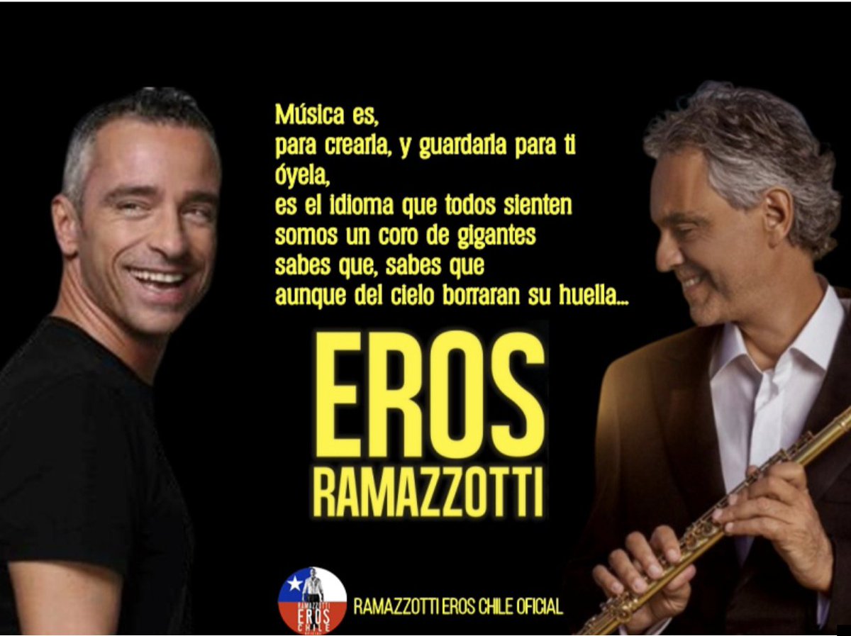 RamazzottiChile's tweet photo. 🎼 Buen miércoles les deseamos amigos de @PrimordialFM  🎶 escuchemos juntos la canción #MúsicaEs 🎹 del gran cantautor italiano favorito de todos los tiempos @RamazzottiEros 🎧 https://t.co/muARXJRZZQ