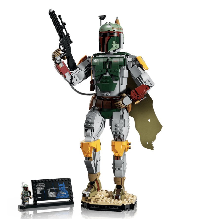 DiscussingFilm's tweet photo. First look at the buildable LEGO Boba Fett.

Will cost $169.99. https://t.co/m1LPdHDfCt