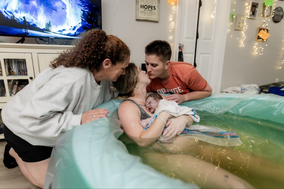 makattack6's tweet photo. Just a reminder that I have the greatest husband in the whole world! He goes along with all my crazy ideas like havin a home birth &amp; pay 10k when we could pay $0 bc tricare 😅😂 he also caught our baby and handed him to m!🥺 thanks for giving me 2 perfect boys 💙💙 we love you!!! https://t.co/AJYsikFCXl