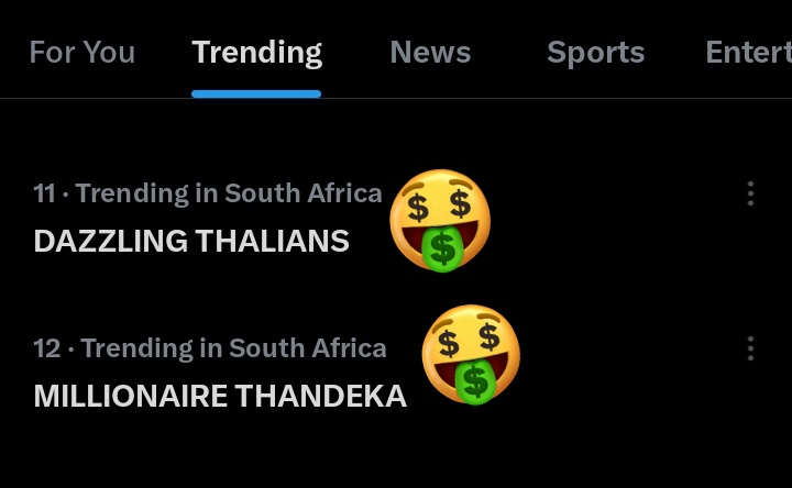 SuzanSithole2's tweet photo. Thalians X Thandeka=ODDOGWUS

MILLIONAIRE THANDEKA 
DAZZLING THALIANS 
#CongratulationsThandeka
#MillionChellaXThalians https://t.co/8FAClfijGu