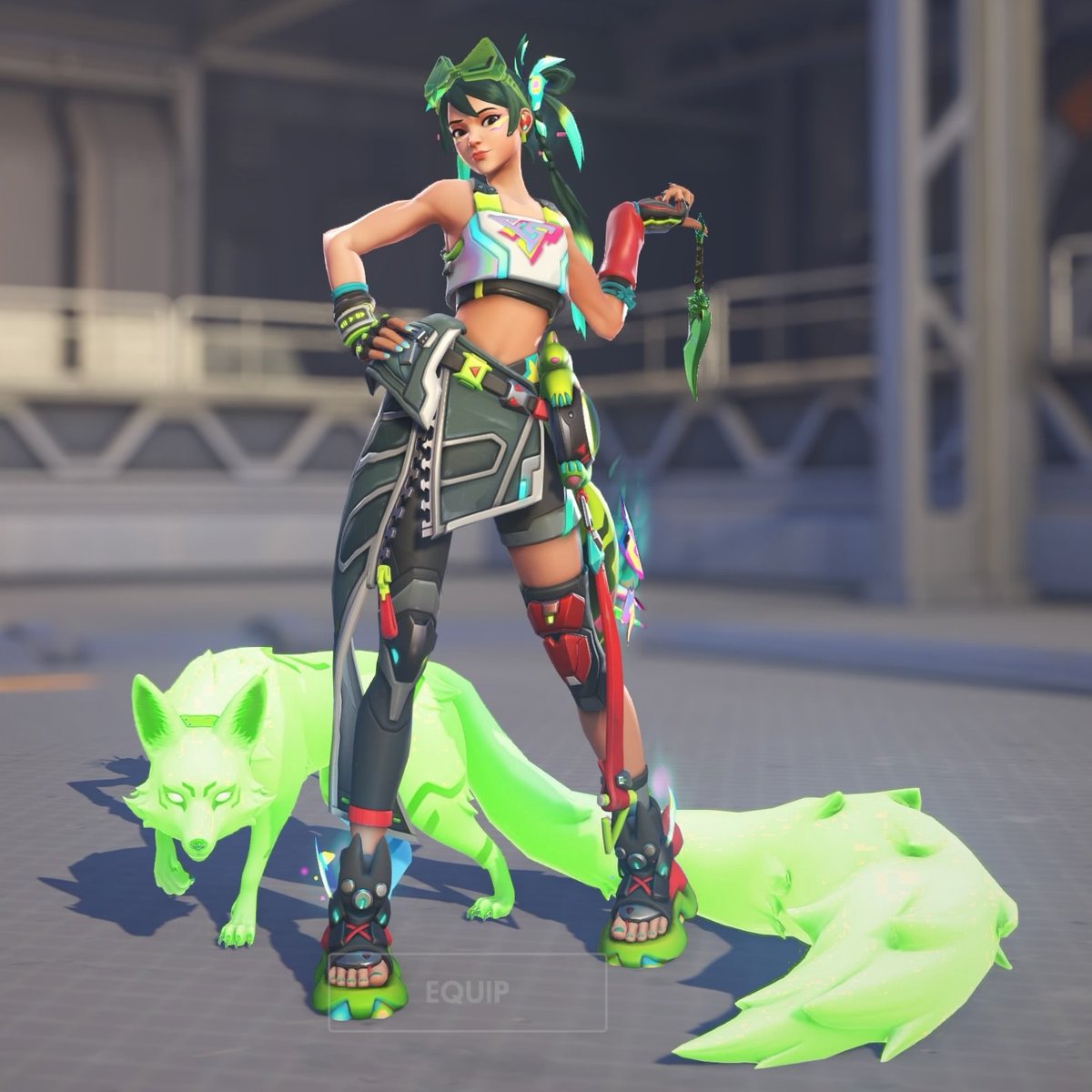 windflowerve's tweet photo. I wish they changed Kiriko's kitsune for the collab skin :') https://t.co/nCEJR4kb3D