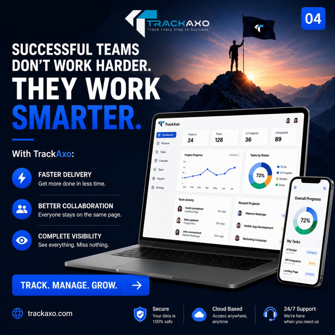 trackaxo's tweet photo. How much is your business losing because of disconnected tools?

✅ Work smarter

✅ Boost productivity

✅ Grow faster

🌐 https://t.co/MoaeSa3O8z

#TrackAxo #BusinessManagement #ProjectManagement #CRM #HRSoftware #BusinessAutomation #SaaS #Productivity #WorkflowAutomation https://t.co/gGtR9p13SM