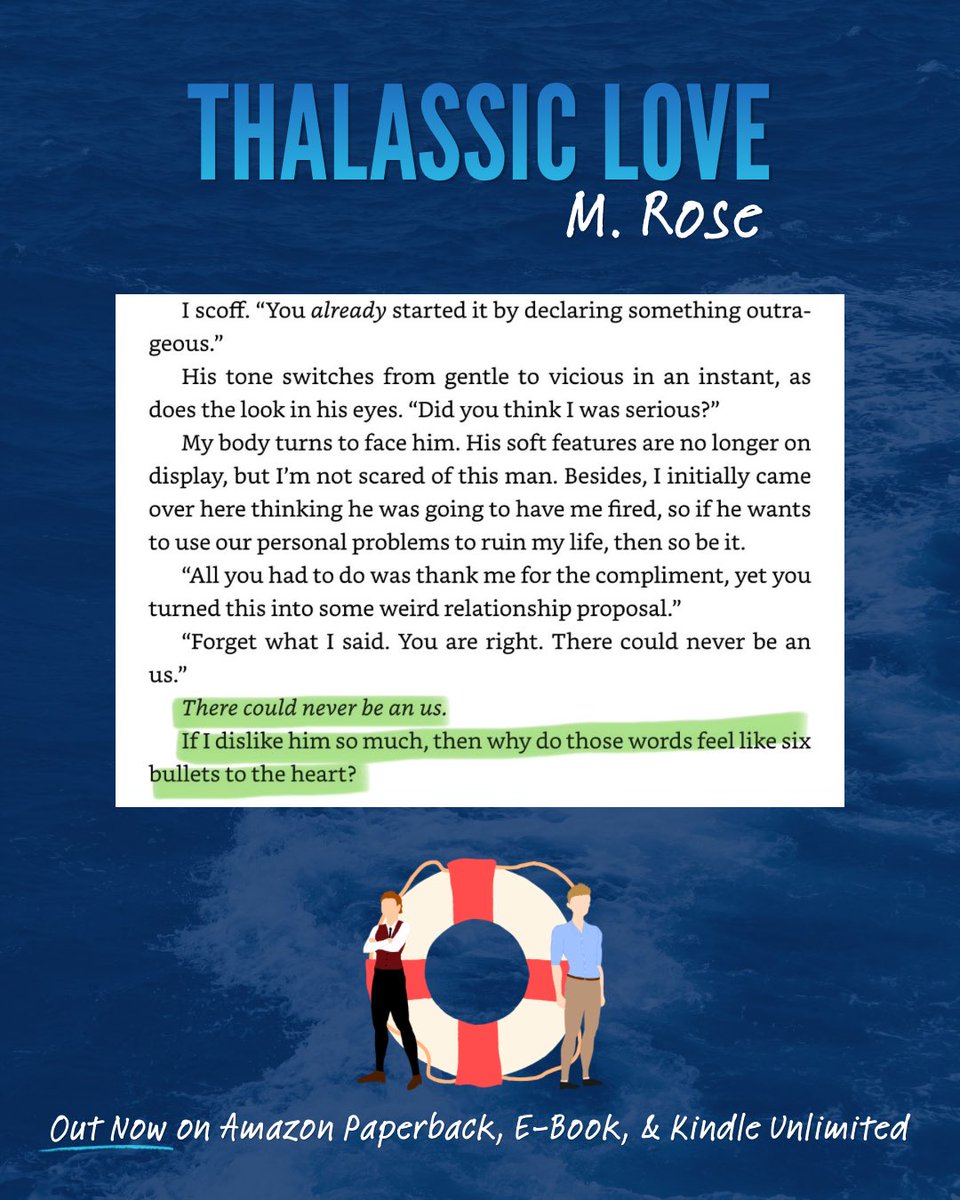 MRoseWriter's tweet photo. When the hate starts getting meddled with romantic feelings>>>

Thalassic Love is available now on Amazon - paperback, e-book, and FREE for Kindle Unlimited users. 💙🩵

Check it out: https://t.co/nuxb4q0eFs

#mmromance #gayromance #indieauthor https://t.co/PGNyXaKkYE