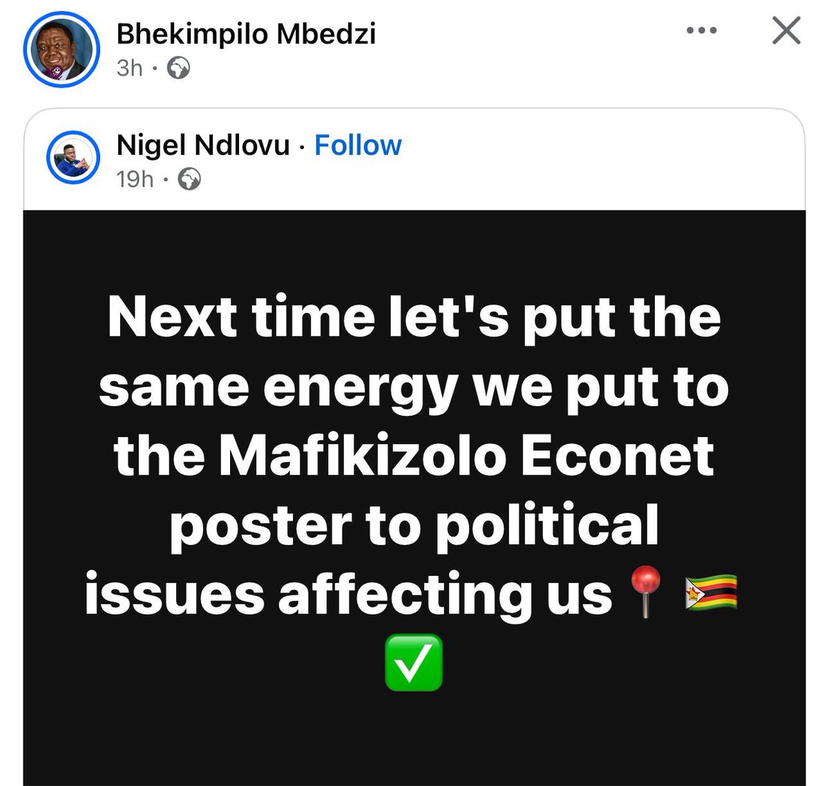 _Tee__G's tweet photo. Finally Zimbabweans are waking up✊🏽🔥

Thank you the people of South Africa 🇿🇦 https://t.co/bdLrgynYUW