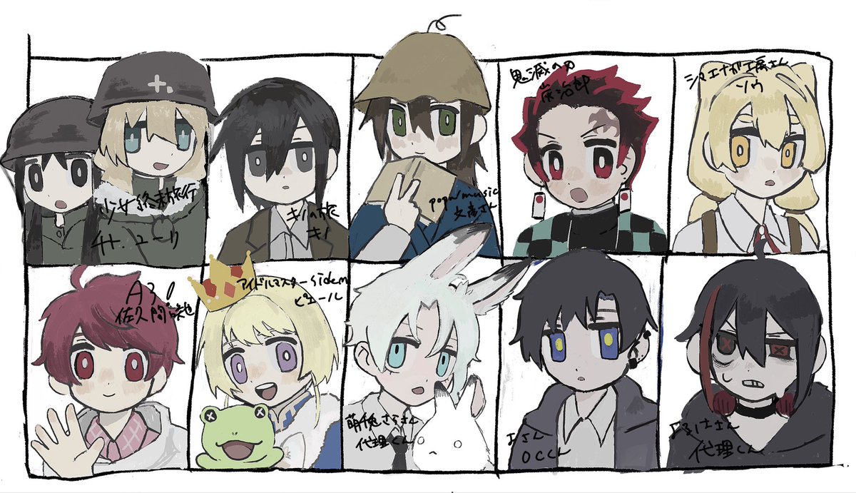 Kamome_umsakana's tweet photo. こちら描けました!!お題をくれた方々本当にありがとうございます✨️✨️ https://t.co/TlFB0vIEcz