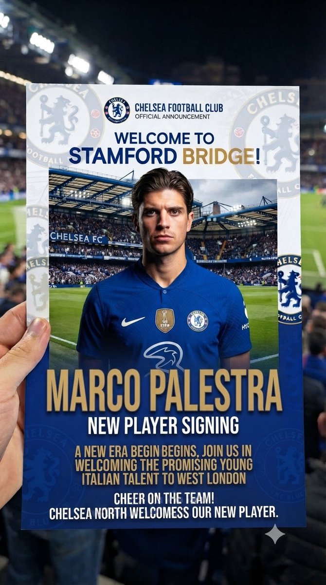 Northern_Chels's tweet photo. Welcome to Chelsea Marco Palestra 💙🥹 https://t.co/fKjoIJ1zkT