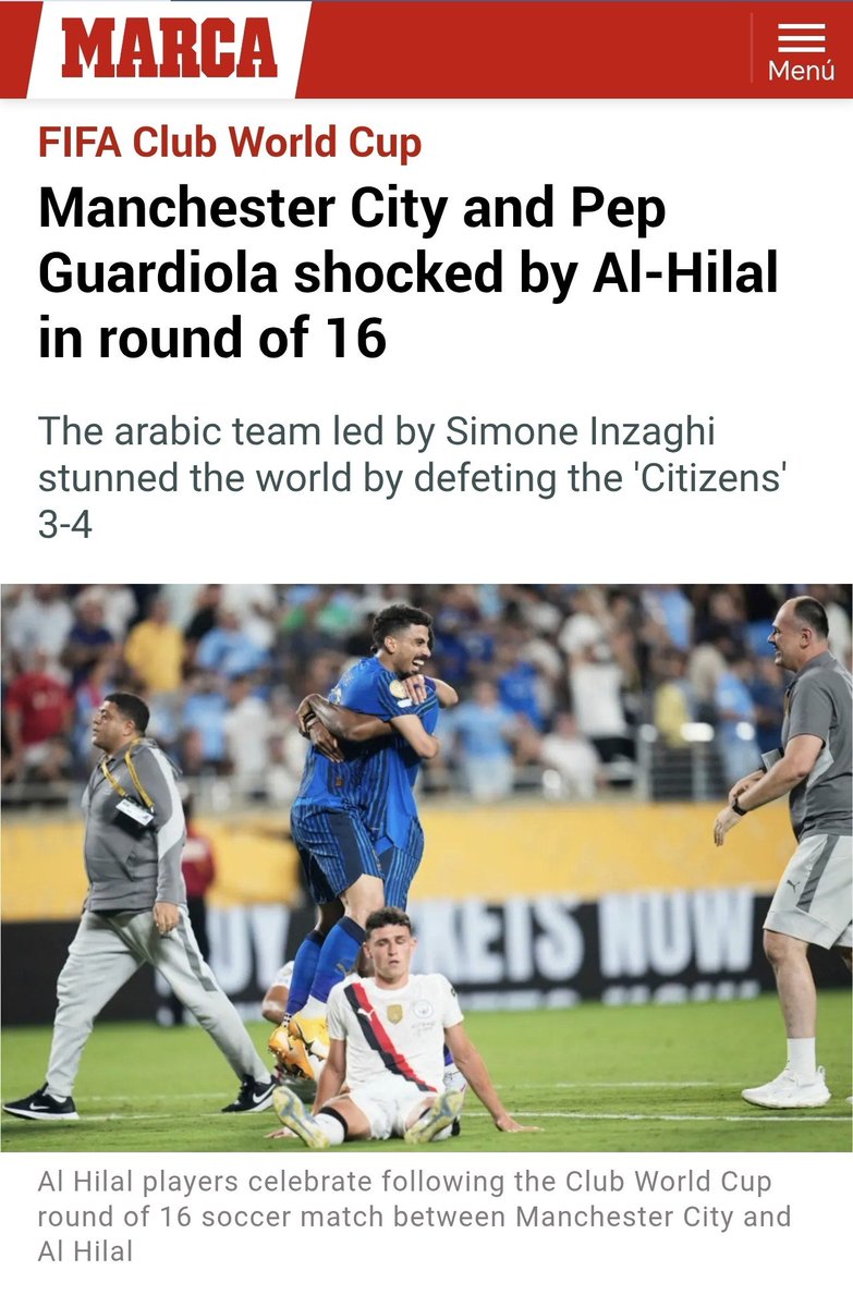 naljedai's tweet photo. العام الماضي 2025 و في مثل هذا اليوم 1 يوليو حقق #الهلال أكبر إنجاز في تاريخ الأندية السعودية والعربية والآسيوية والأفريقية والشرق أوسطية بفوزه على بطل أوروبا #مانشستر_سيتي بنتيجة ٤-٣ وإقصائه من البطولة والتأهل لربع نهائي كأس العالم في نسختها الموسعة الأولى، في ملحمة كروية وفجرية رياضية سيخلدها التاريخ وترويها الأجيال💙

#الهلال_مانشستر_سيتي 
#كأس_العالم_للأندية
