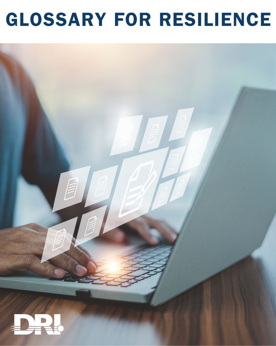 DRI_Intl's tweet photo. Clear communication is critical during a disruption, and it starts with everyone speaking the same language.

Download the DRI International Glossary for Resilience a comprehensive resource of industry terms and standardized definitions here: 
https://t.co/CGg36mzYEb https://t.co/jeJ5AaGymI