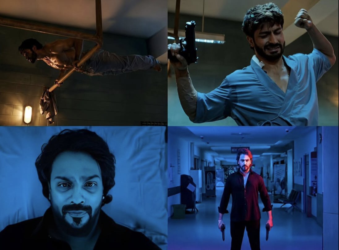 RahulD33154's tweet photo. This hospital villian scene from blast movie gave me madrassi  vidyut hospital  scene Vibes 😬💥 https://t.co/yj80b5ewDa