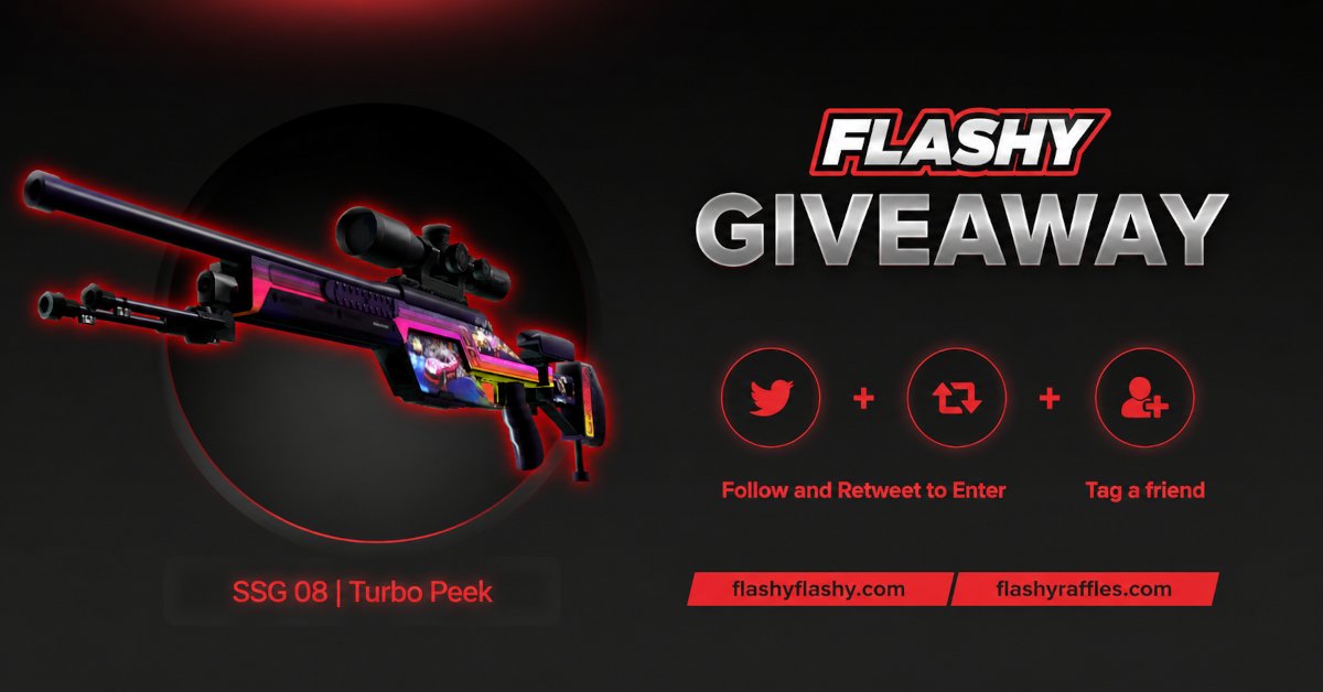 flashyflashycom's tweet photo. 24H GIVEAWAY !!! SSG 08 Turbo Peek !

To win:
✅ Visit for free codes: https://t.co/Fonu6Ev9f2
✅ Retweet
✅ Tag a friend 
✅ Follow us https://t.co/T5s1nv4zIm