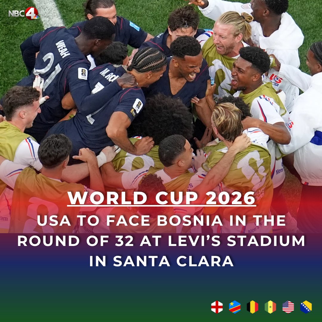 nbc4i's tweet photo. The United States takes on Bosnia &amp; Herzegovina Wednesday night in the World Cup's Round of 32 as the USMNT searches for its first knockout win in 24 years. https://t.co/B8k0Qq8VKL https://t.co/sqeU8TLn7a