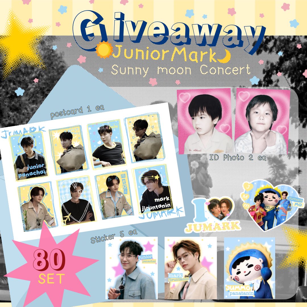 khunbunnyyy's tweet photo. 💌 𓈒 giveaway for #JuniorMarkConcert 

♡ only 80 set 🛒
- postcard / id photo / sticker -

date : 9 Aug 2026 | @ Bitec live 
time : TBA https://t.co/R4uWFfTOVt