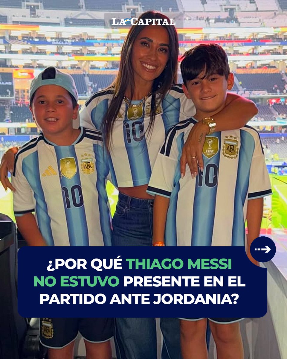lacapital's tweet photo. 🏆🙌🏻 UN CAMPEÓN COMO SU PAPÁ

El sábado por la noche, cuando Argentina salió al campo de juego Leo no era el único Messi que faltaba desde el arranque. Su hijo Thiago también estuvo ausente y el motivo sorprendió a todos. 

Mientras se juega el Mundial, las categorías juniors de Inter Miami disputaron un torneo que se desarrolló en República Dominicana y reunió a más de 100 equipos de 20 países. El hijo mayor del capitán argentino fue parte del plantel y salió campeón con su equipo. ¡Felicitaciones, Thiago! 💯