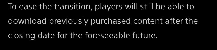 Tomk199's tweet photo. @PlayStationUK This is the problem. Foreseeable future, so we are basically long term renting a game and not owning it. https://t.co/PlT5l6P0vR