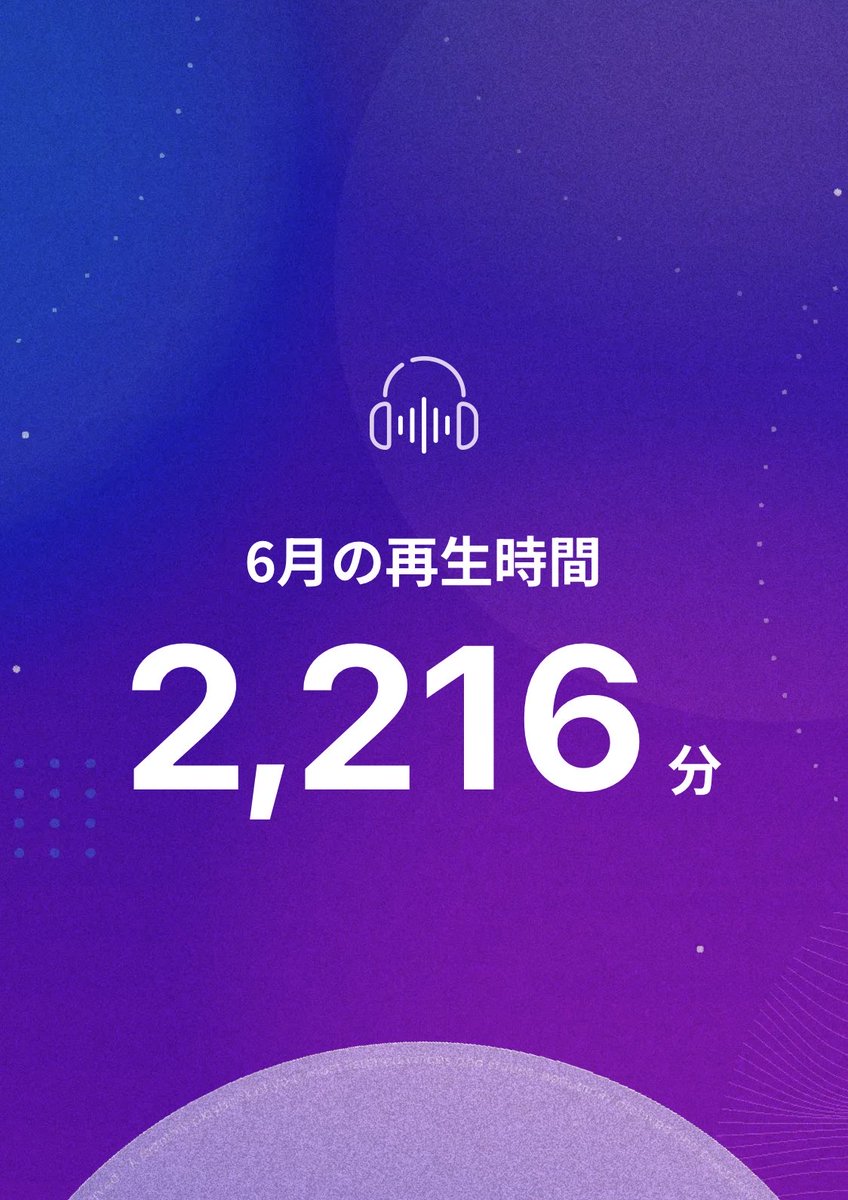 a02r01's tweet photo. 色々下がってたモチベが上がった6月🤍⋆꙳
月に1600分もきいたせいゆーさん初めてかもしれない(*• . •*) https://t.co/FJTFGWHODr